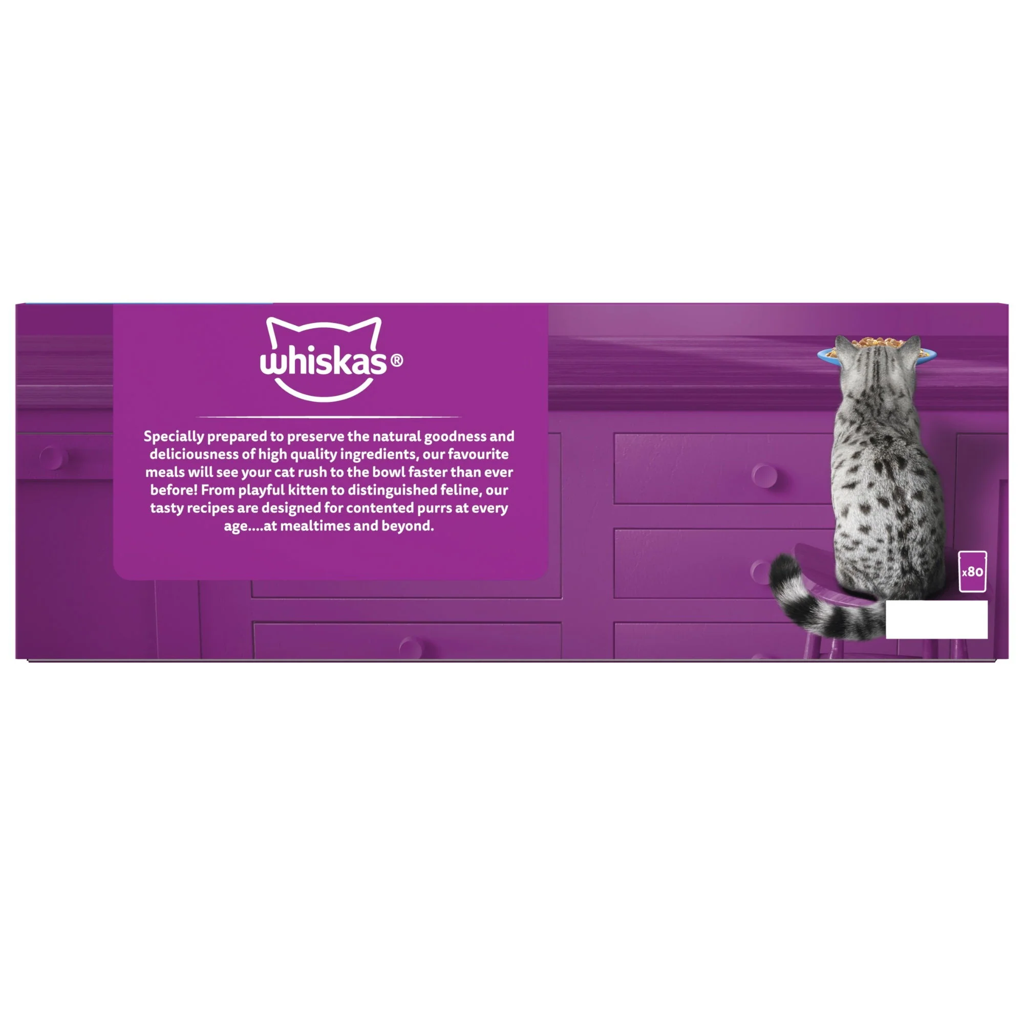 WHISKAS 1+ Cat Pouches Fish Selection in Jelly 80x85g - Image 4