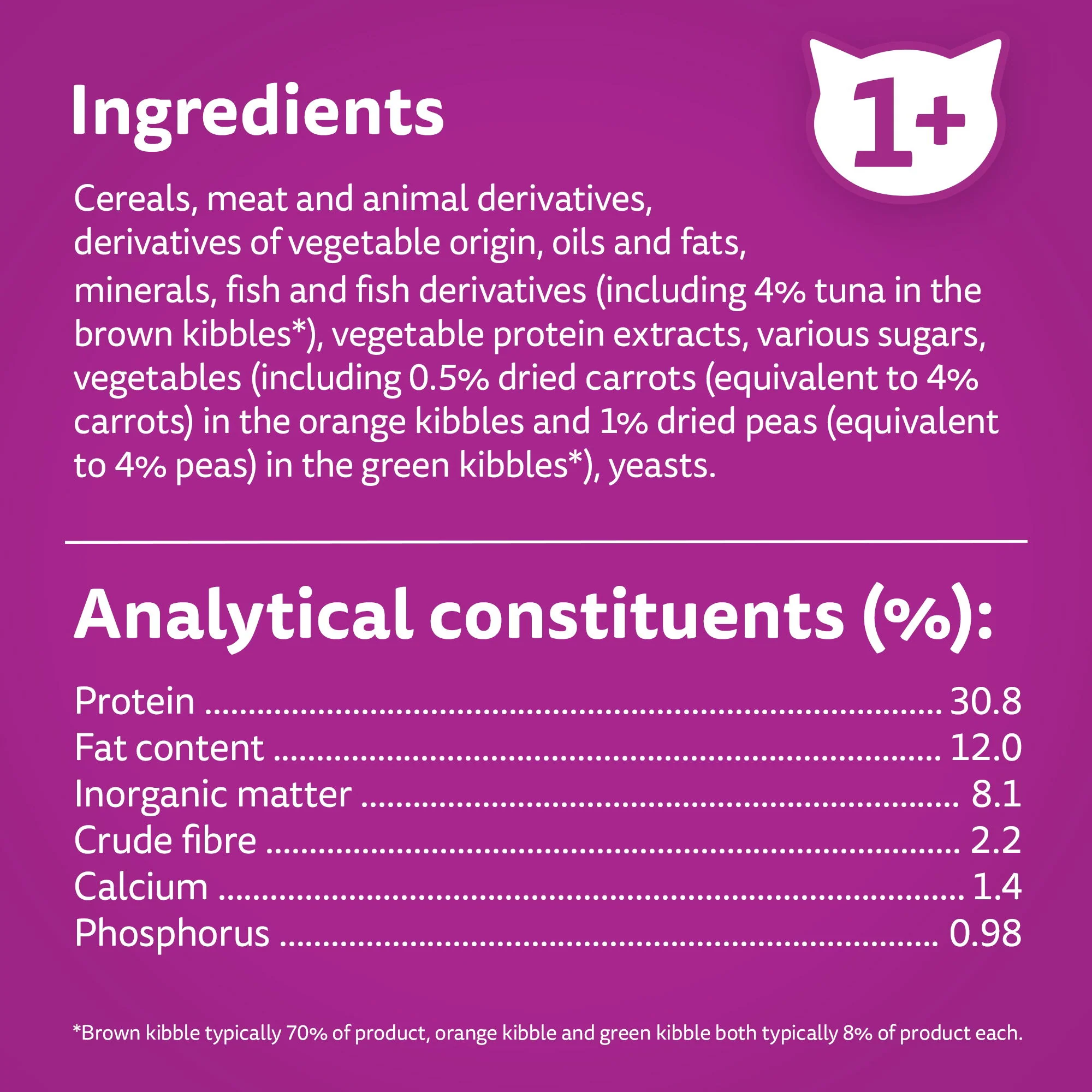 WHISKAS 1+ Tuna Adult Dry Cat Food 800g - Image 4
