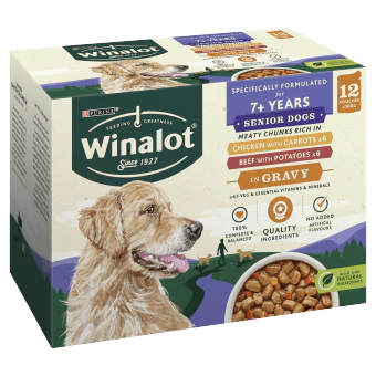Winalot Senior Mixed in Gravy Wet Dog Food Pouches 12x100g