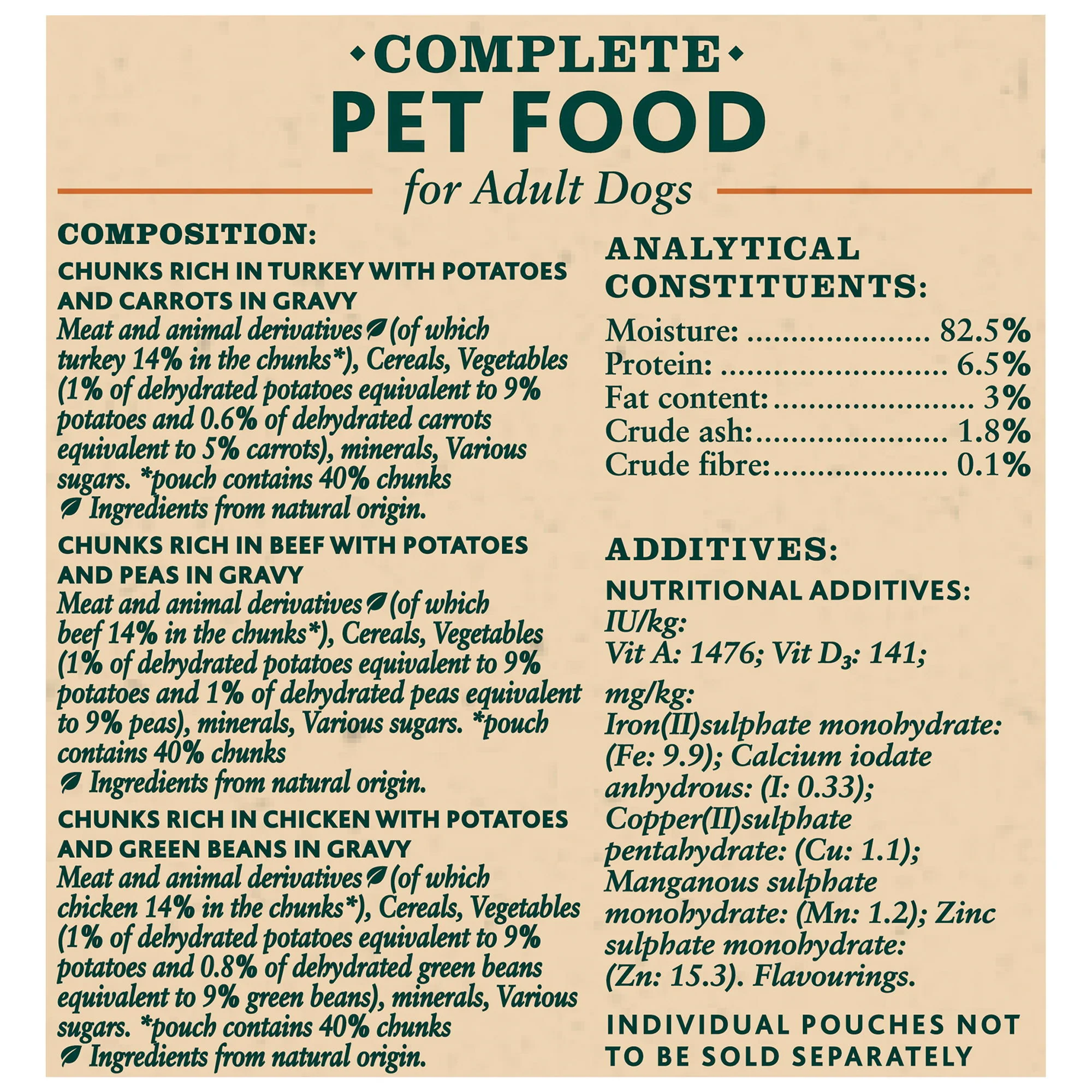 Winalot Sunday Dinner Wet Dog Food Pouches In Gravy 12x100 - Image 4