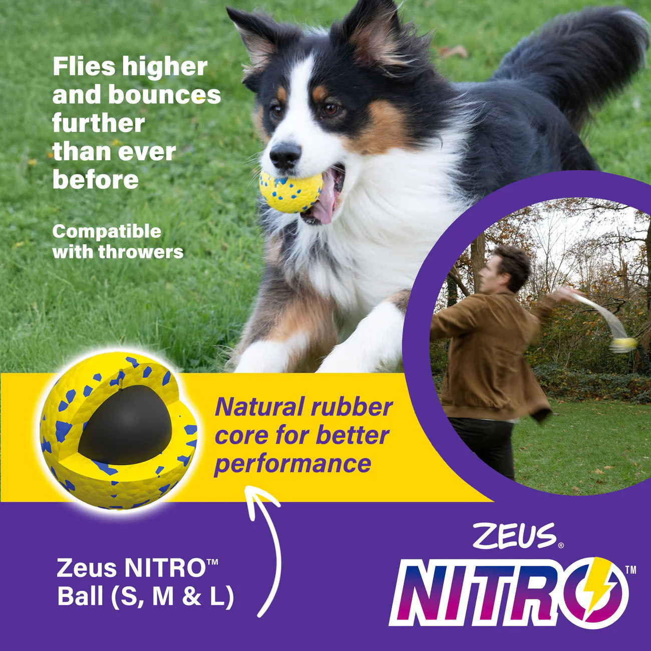Zeus Nitro Weighted Ball Medium 6.3cm dia - Image 3