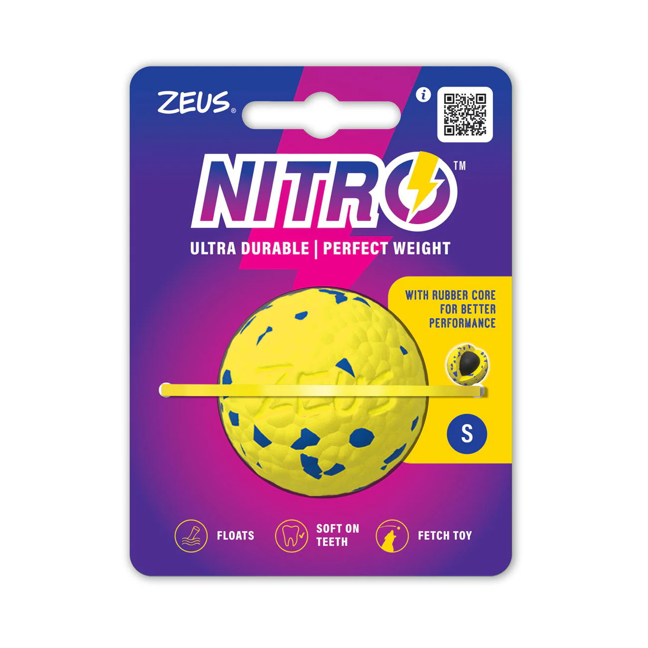 Zeus Nitro Weighted Ball Small 5cm dia - Image 2
