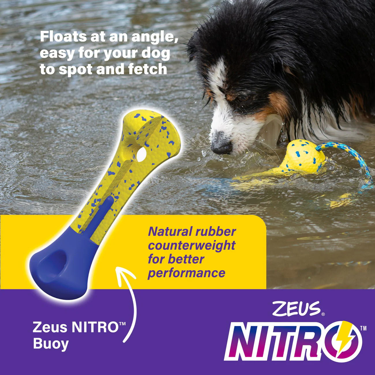 Zeus Nitro Weighted Buoy w Rope 26cm - Image 3