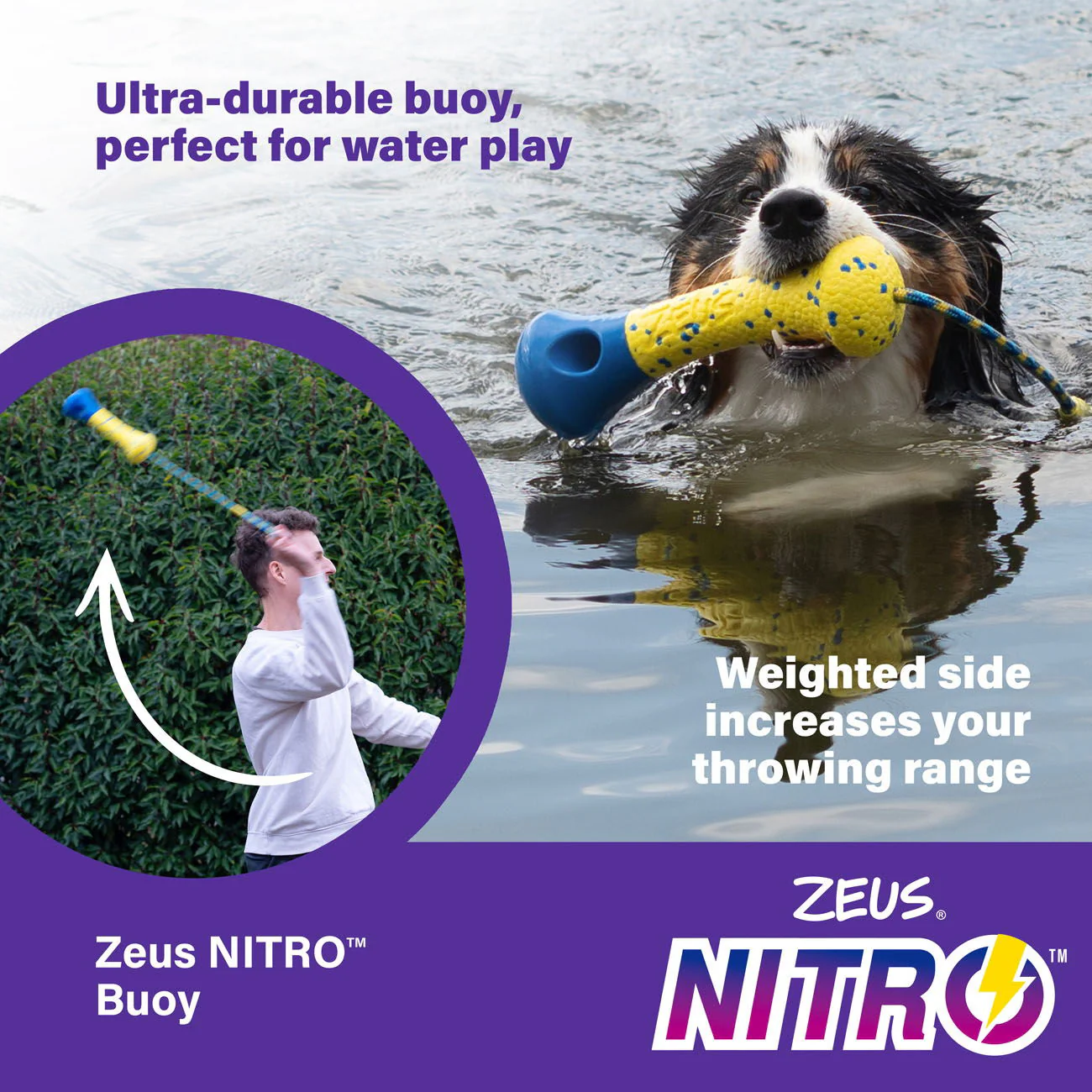 Zeus Nitro Weighted Buoy w Rope 26cm - Image 4