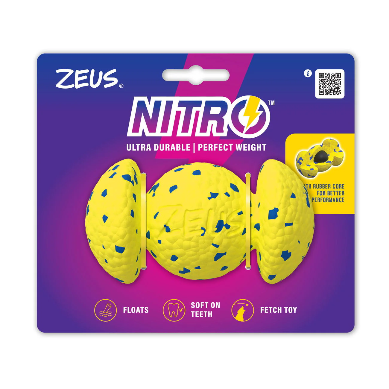 Zeus Nitro Weighted Grip Ball 12.4cm - Image 2