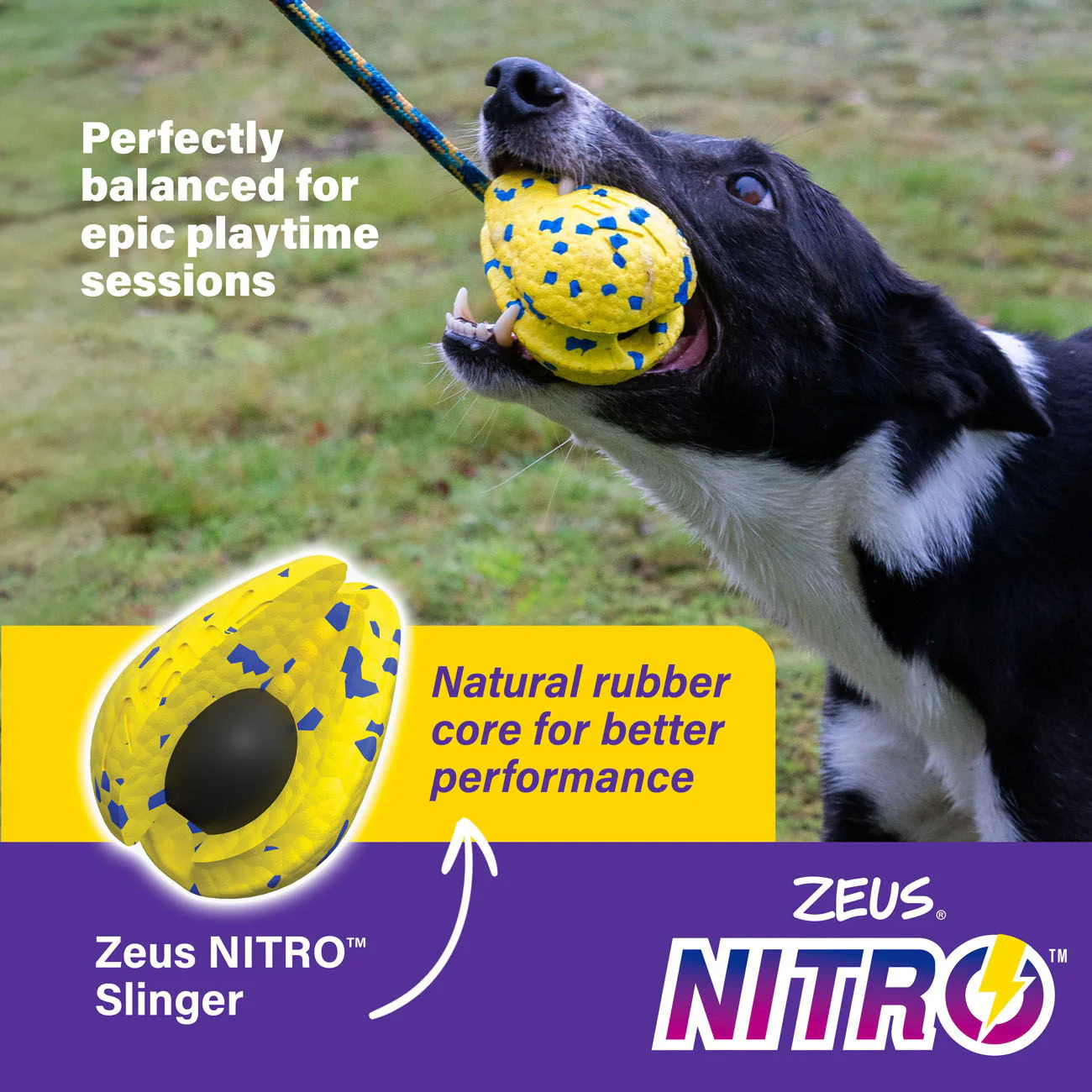 Zeus Nitro Weighted Slinger w Rope 9.2cm - Image 3