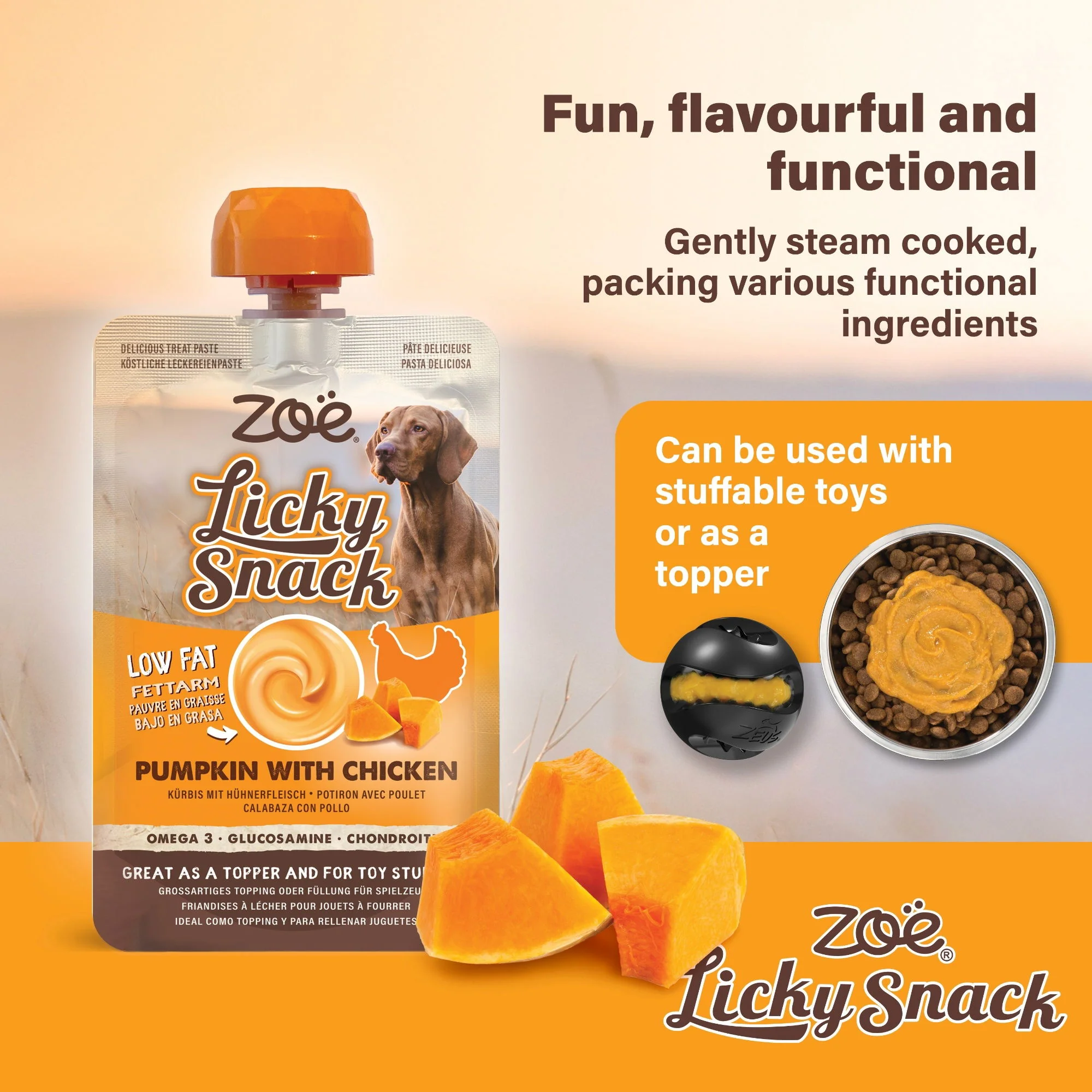 Zoë Licky Snack Pumpkin & Chicken Recipe 85g - Image 2