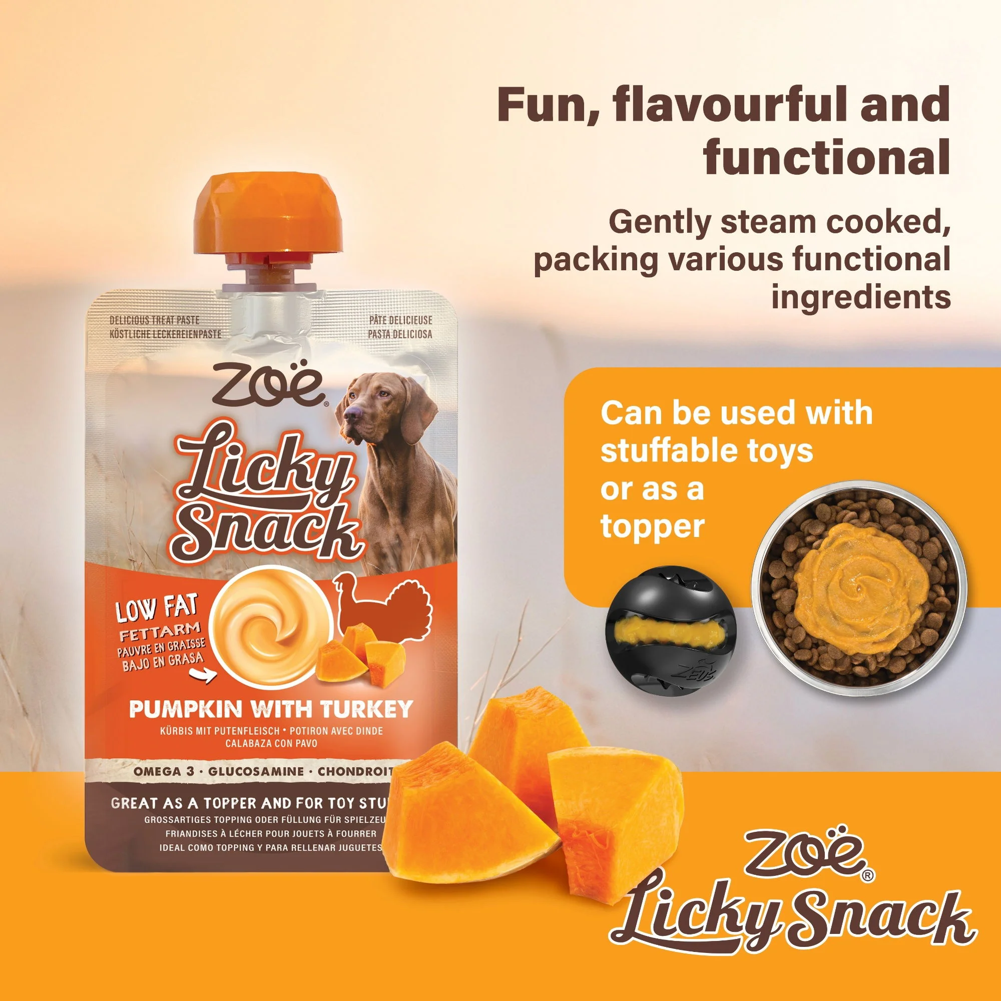 Zoë Licky Snack Pumpkin & Turkey Recipe 85g - Image 2