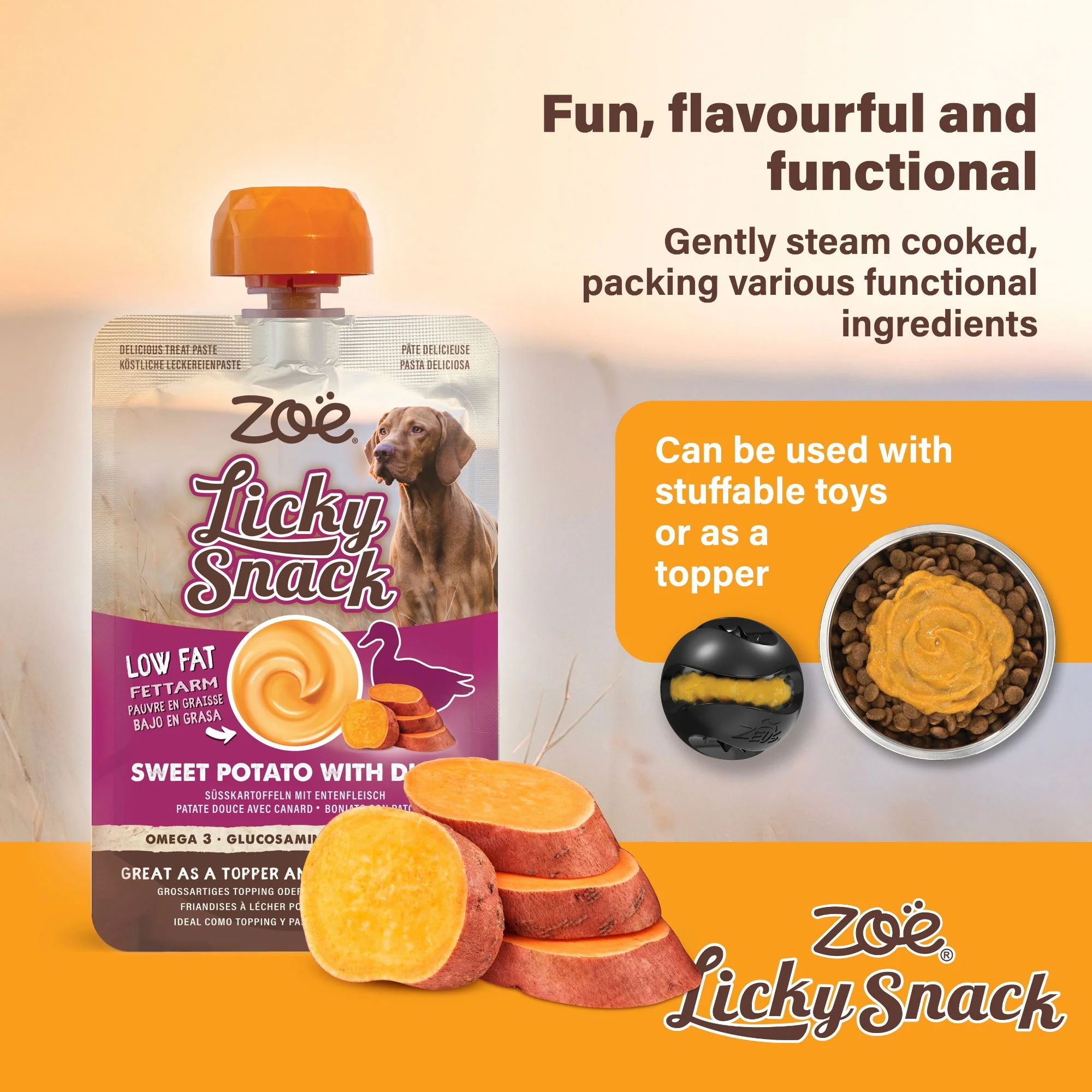 Zoë Licky Snack Sweet Potato & Duck Recipe 85g - Image 2